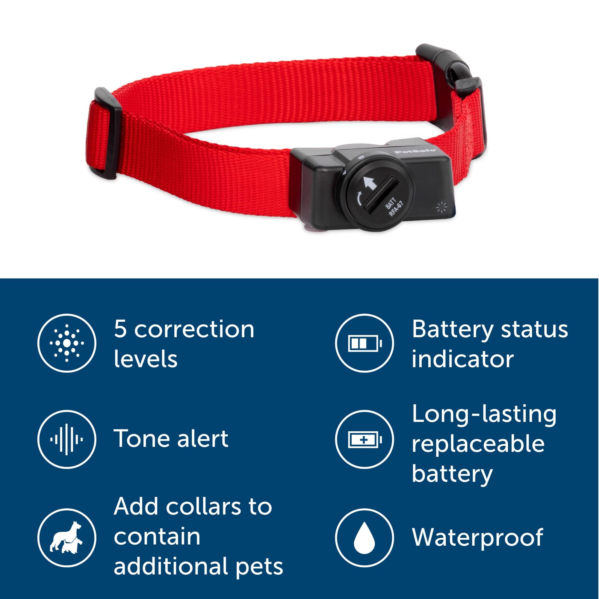 Ajuste de tamaño 6–28 pulgadas en el collar PetSafe.