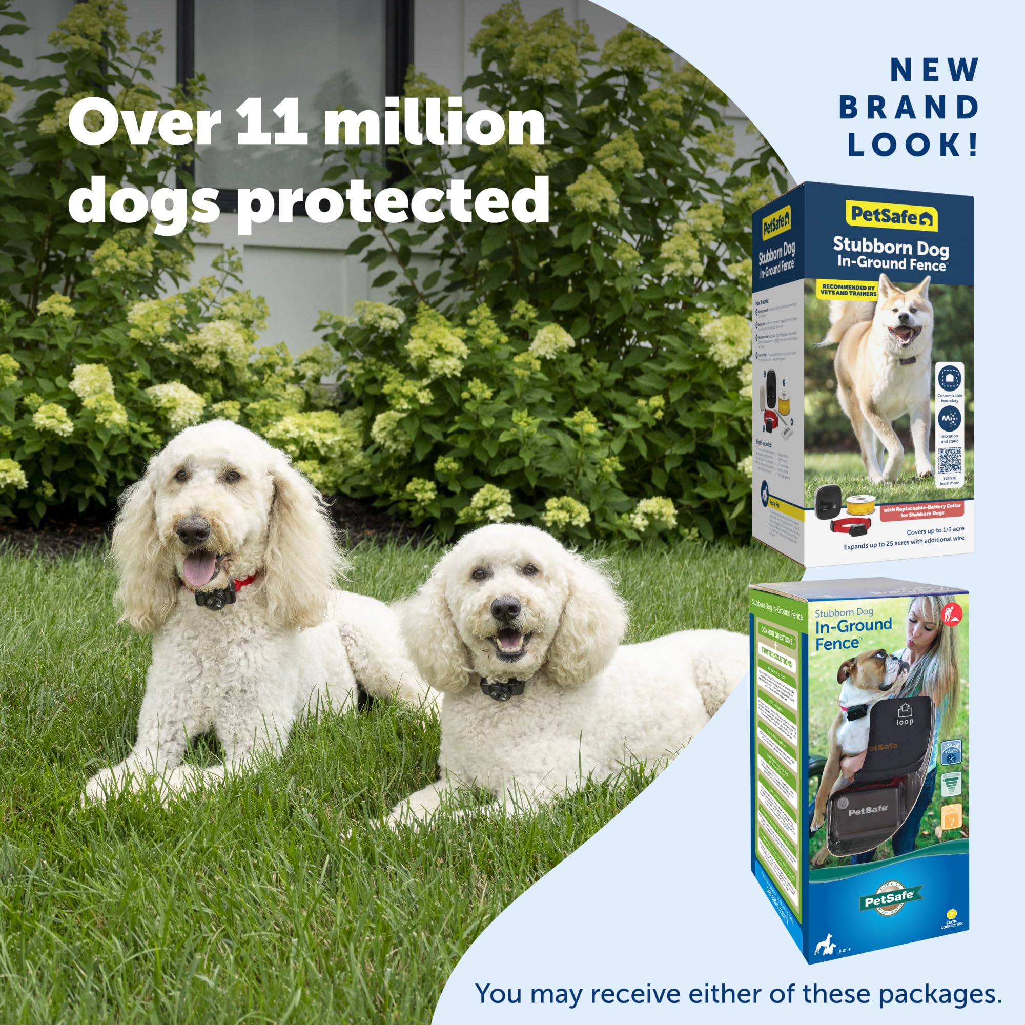PetSafe: collar receptor impermeable y ajustable para uso al aire libre.