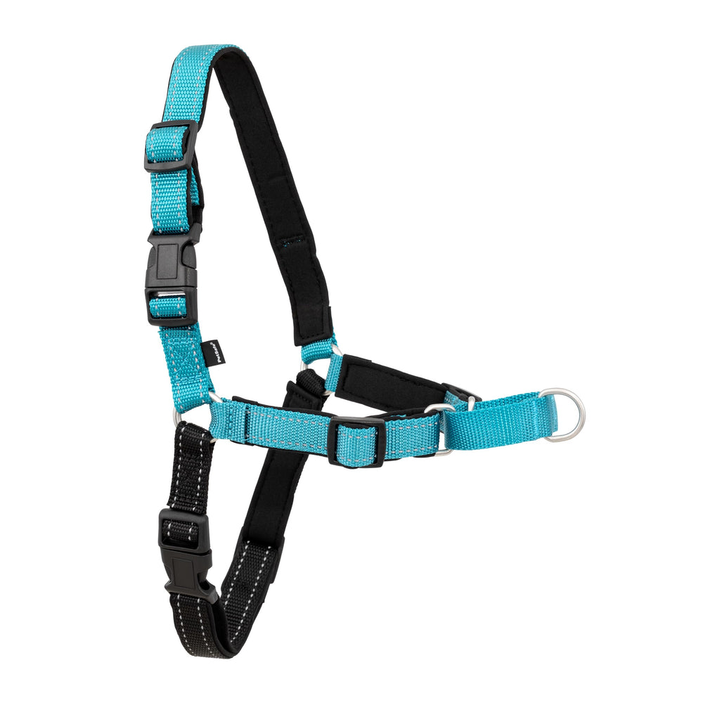 Arnés PetSafe Deluxe Easy Walk con anilla frontal para evitar tirones.