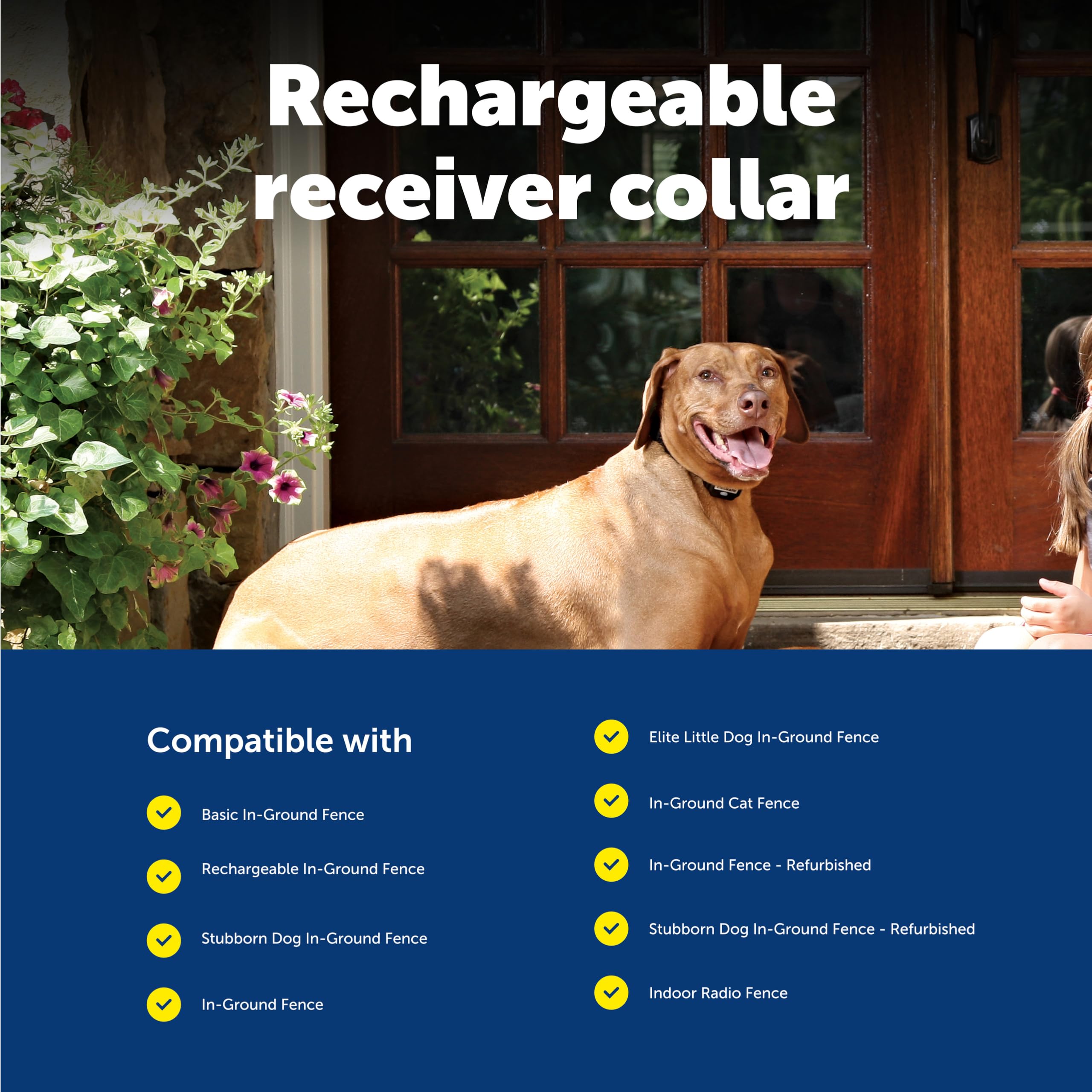 PetSafe diseño ligero, cuello de 15–66 cm para mayor comodidad.