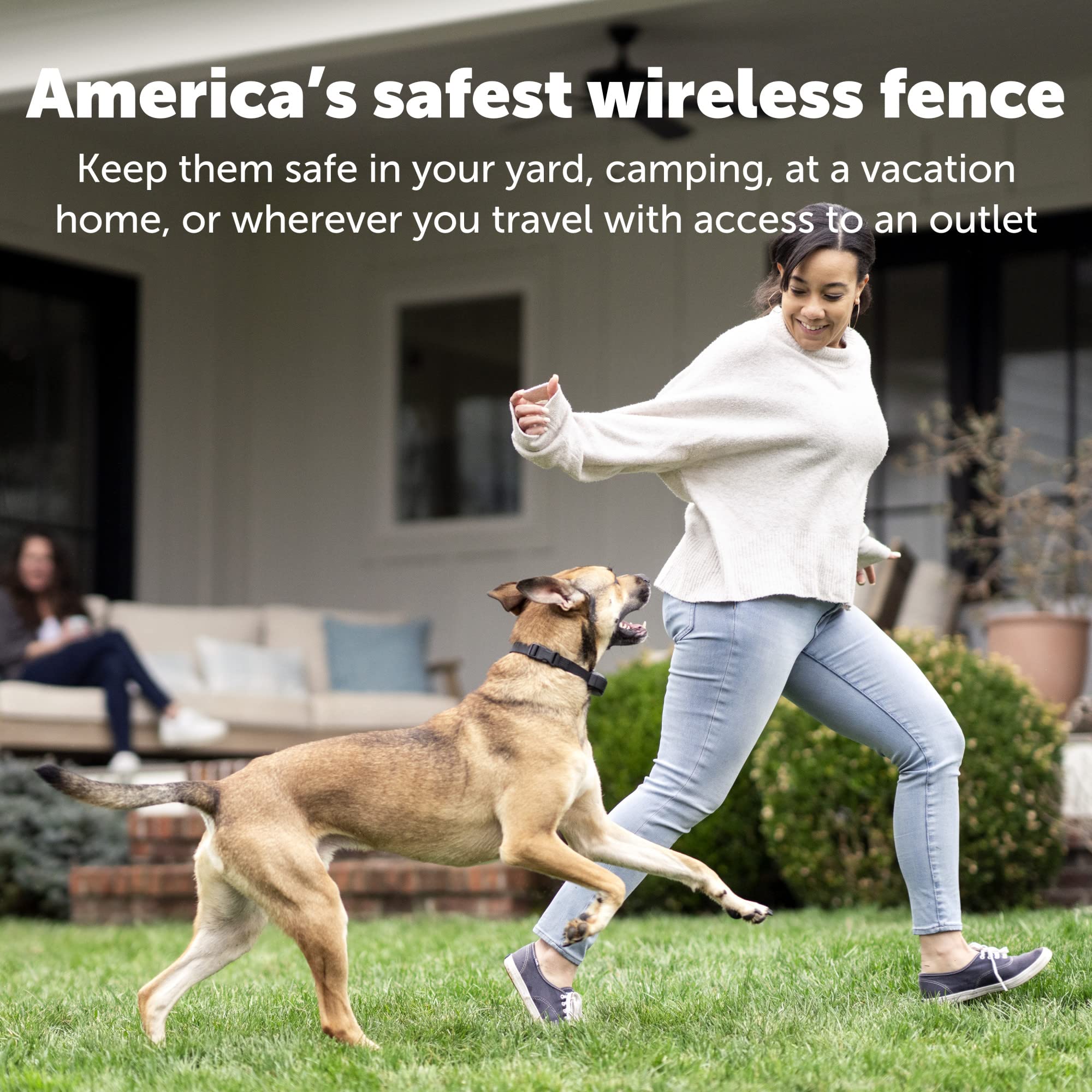 PetSafe display LCD que indica batería y límites.