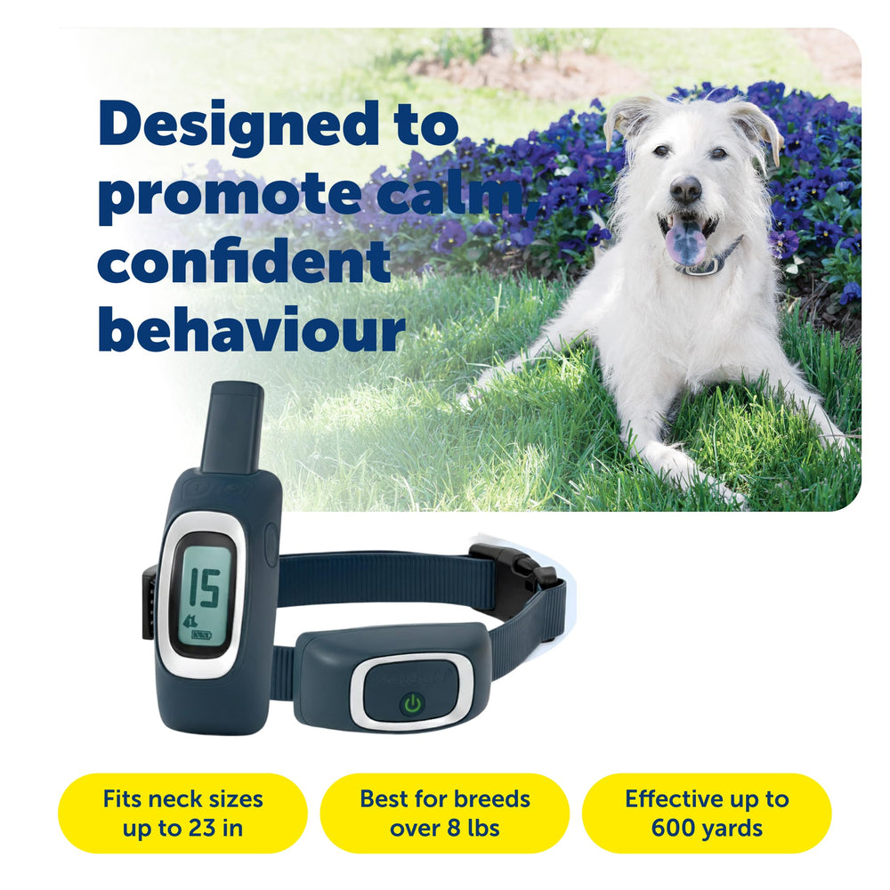 Pantalla retroiluminada de PetSafe facilita lectura en cualquier momento.