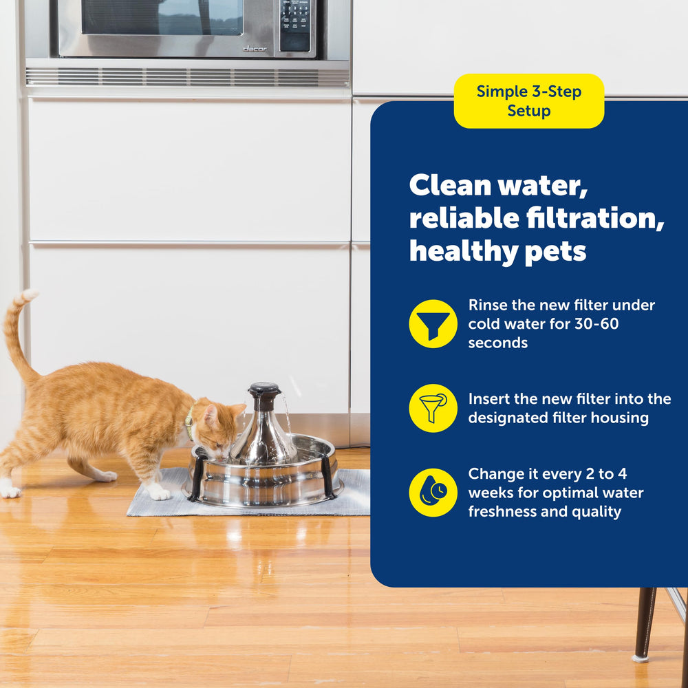 Reemplazo rápido PetSafe Drinkwell 360, mantenimiento sencillo.