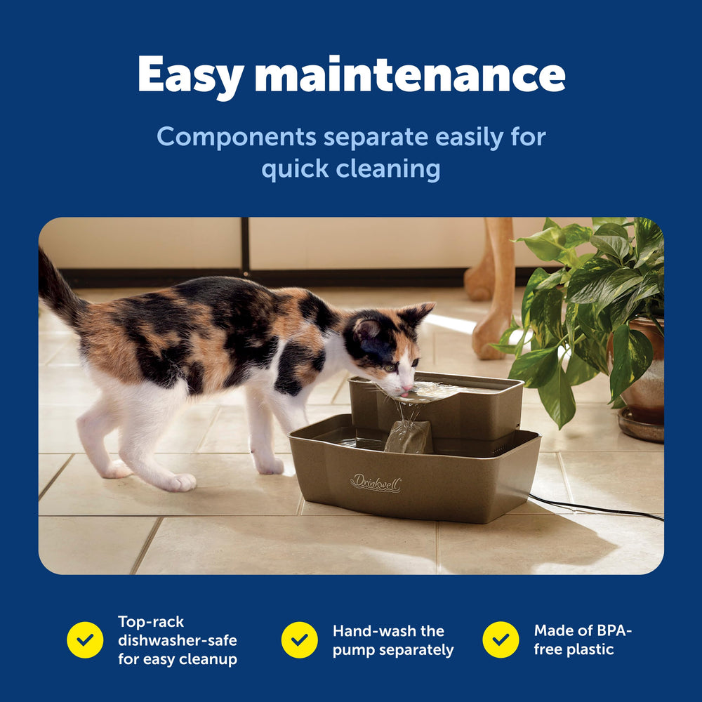 PetSafe Drinkwell base apta para lavavajillas facilita la limpieza.