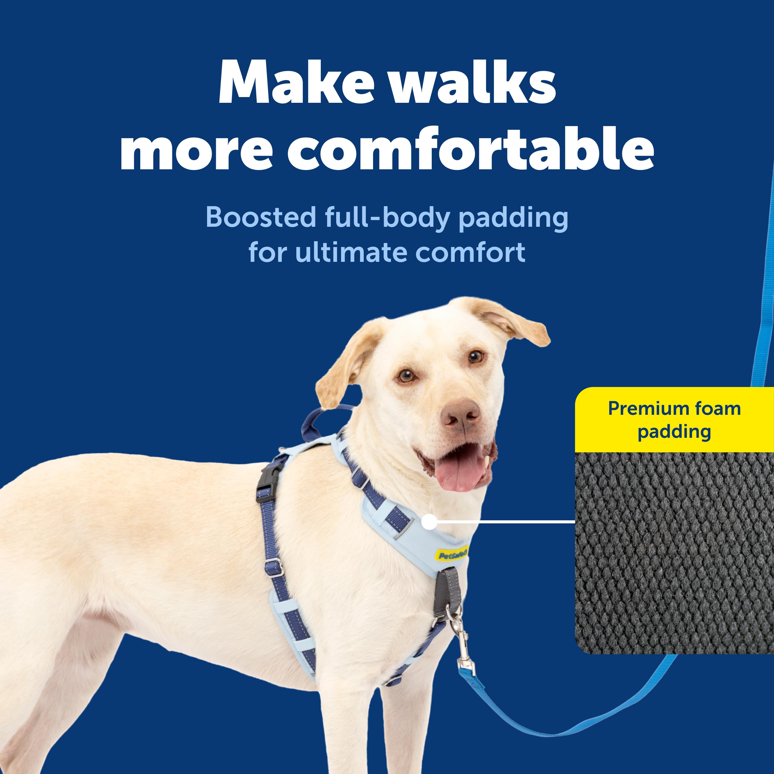 PetSafe Easy Walk ajuste de cinco puntos para un ajuste seguro.