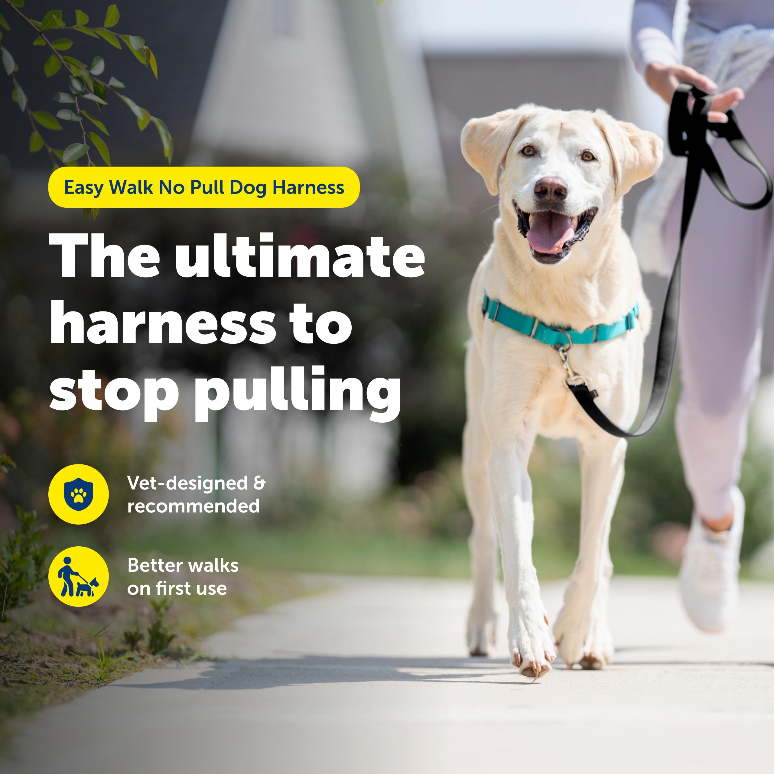 PetSafe Easy Walk, diseño martingala frontal patentado para guía suave