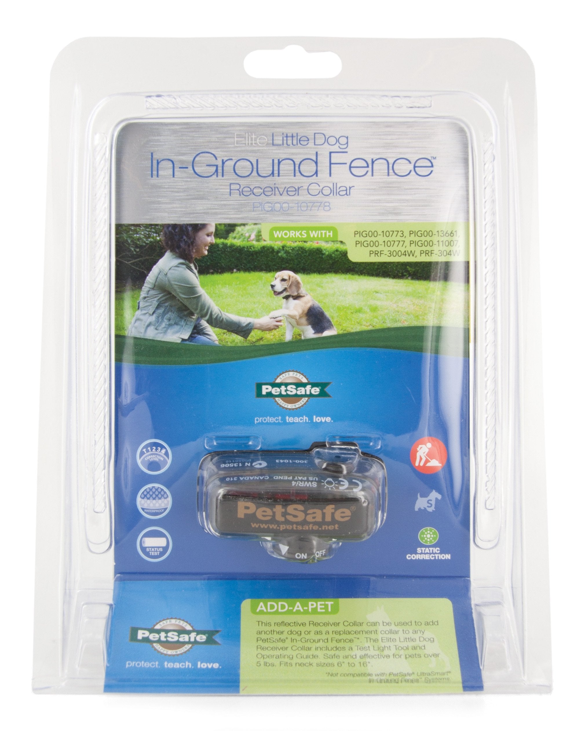 Cerca subterránea PetSafe con collar receptor tono y corrección para delimitar áreas con precisión.