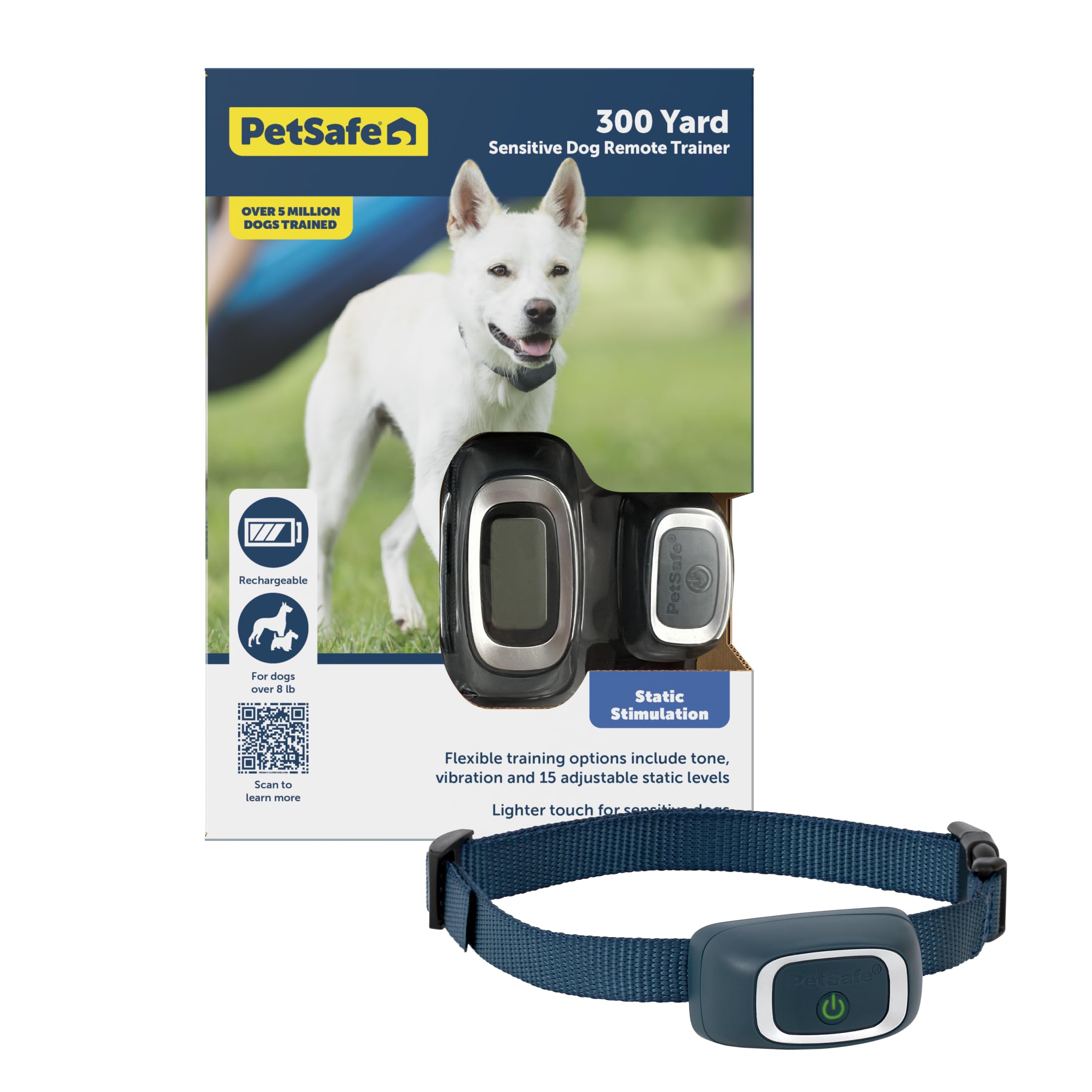PetSafe Entrenador remoto 300 yardas para perros pequeños y medianos, control seguro.