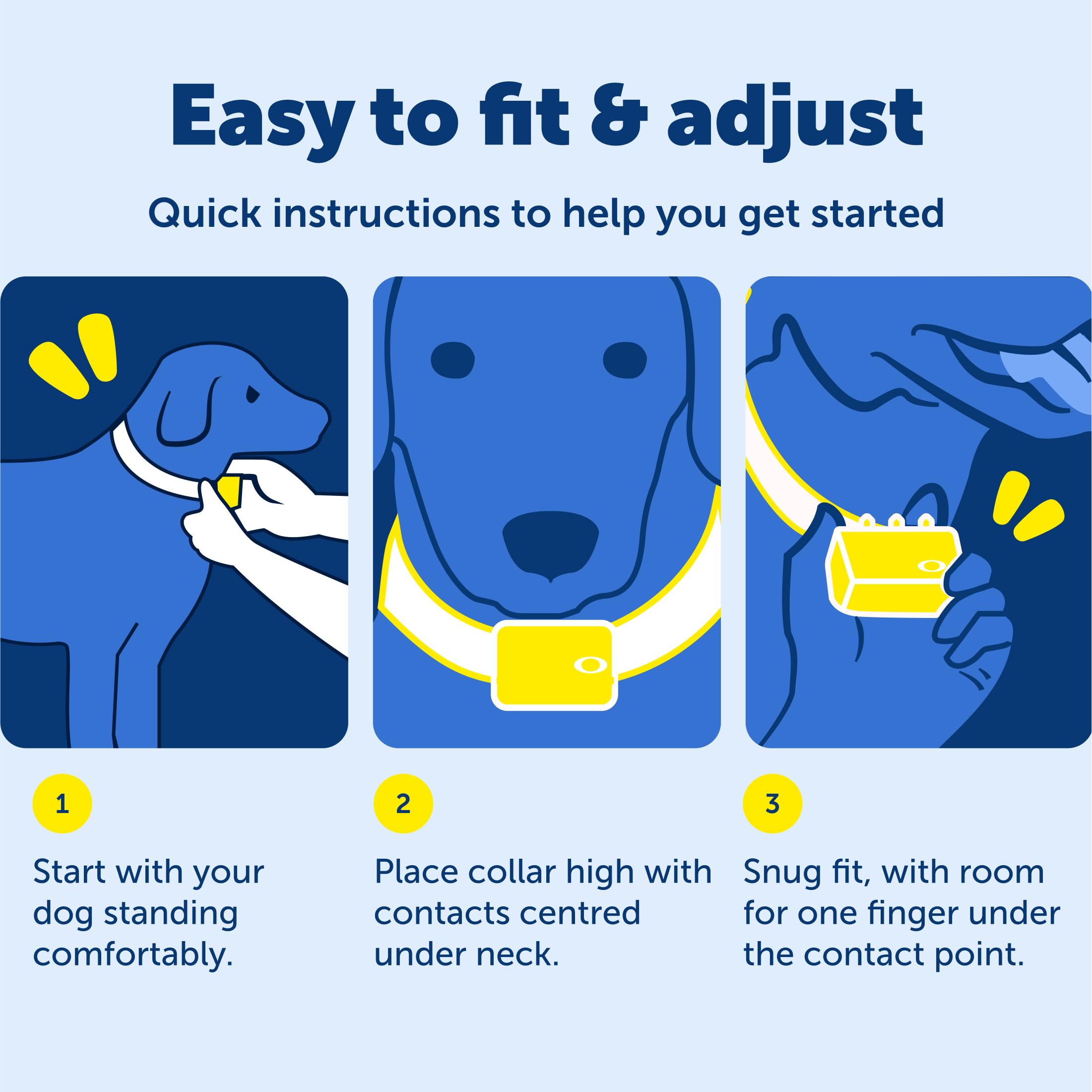 PetSafe collar ligero y cómodo con talla ajustable para perros desde 8 lb.
