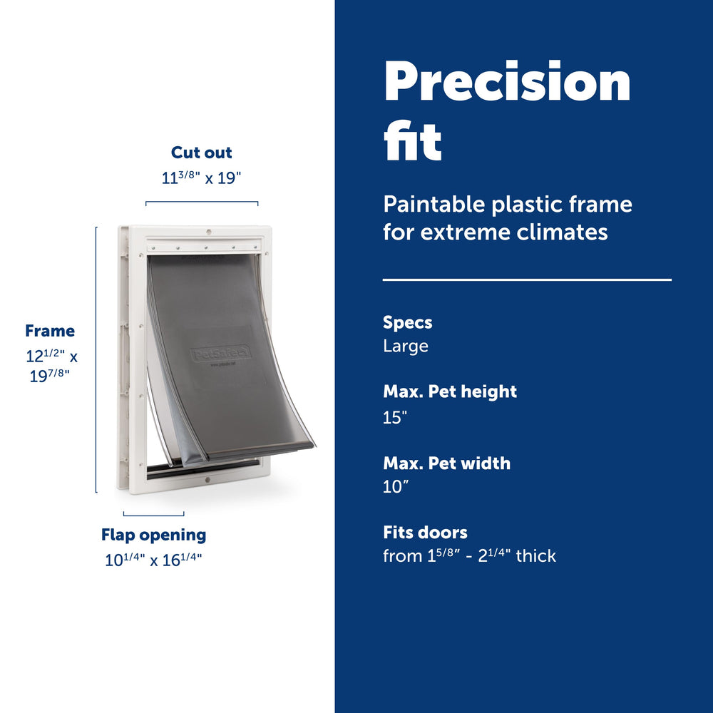 Marco plástico pintable PetSafe Extreme Weather para combinar con la decoración