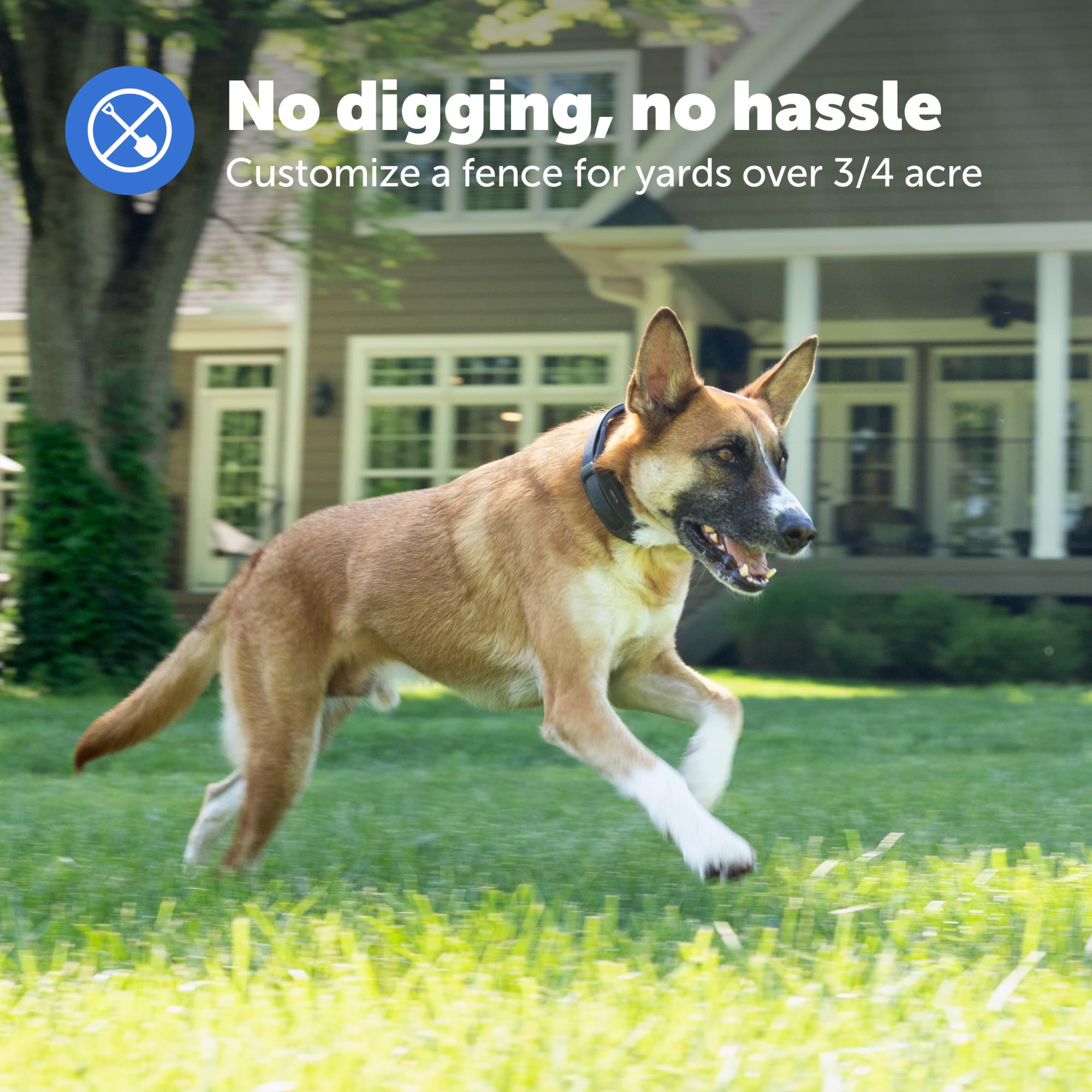 PetSafe Guardian GPS Collar con batería de larga duración para días sin recargas.
