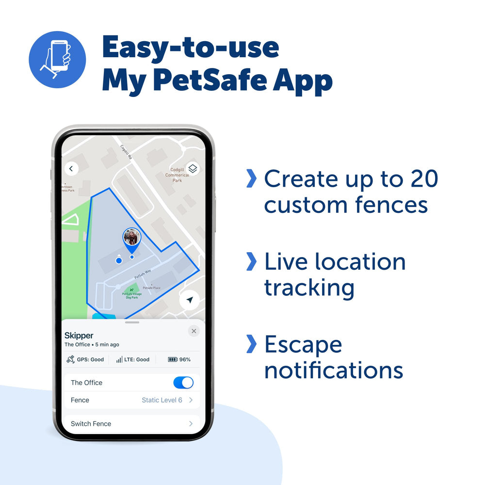 PetSafe Guardian GPS Collar batería de larga duración para días activos