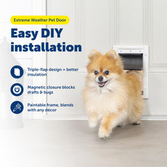 Petsafe marco plástico durable, diseño resistente para cualquier hogar.