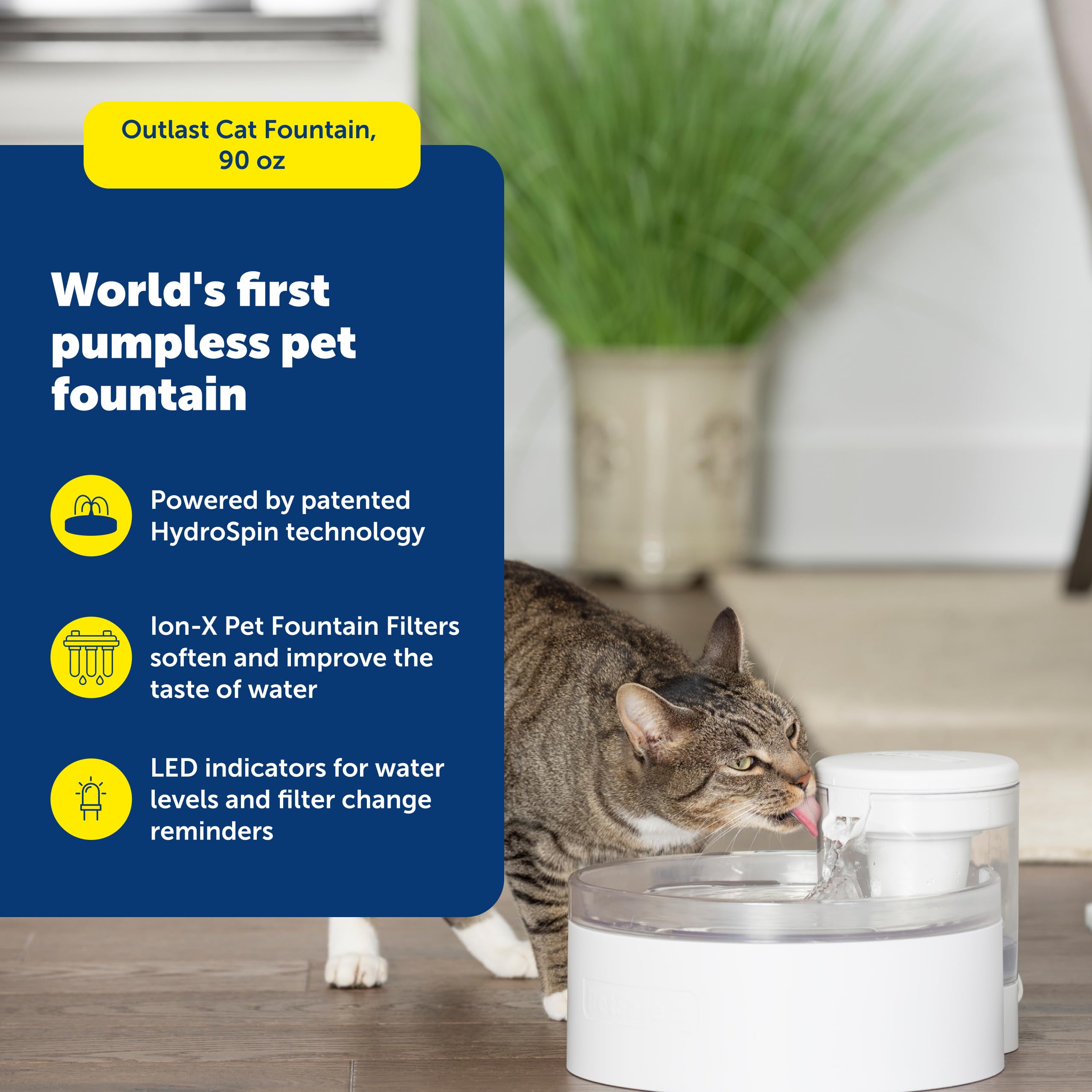 PetSafe Outlast filtros Ion-X dobles para agua más limpia