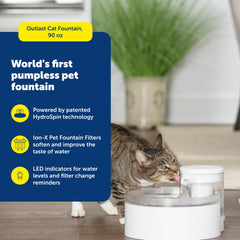 PetSafe Outlast filtros Ion-X dobles para agua más limpia