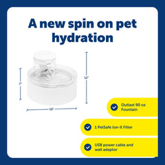 PetSafe Outlast indicadores LED muestran nivel de agua