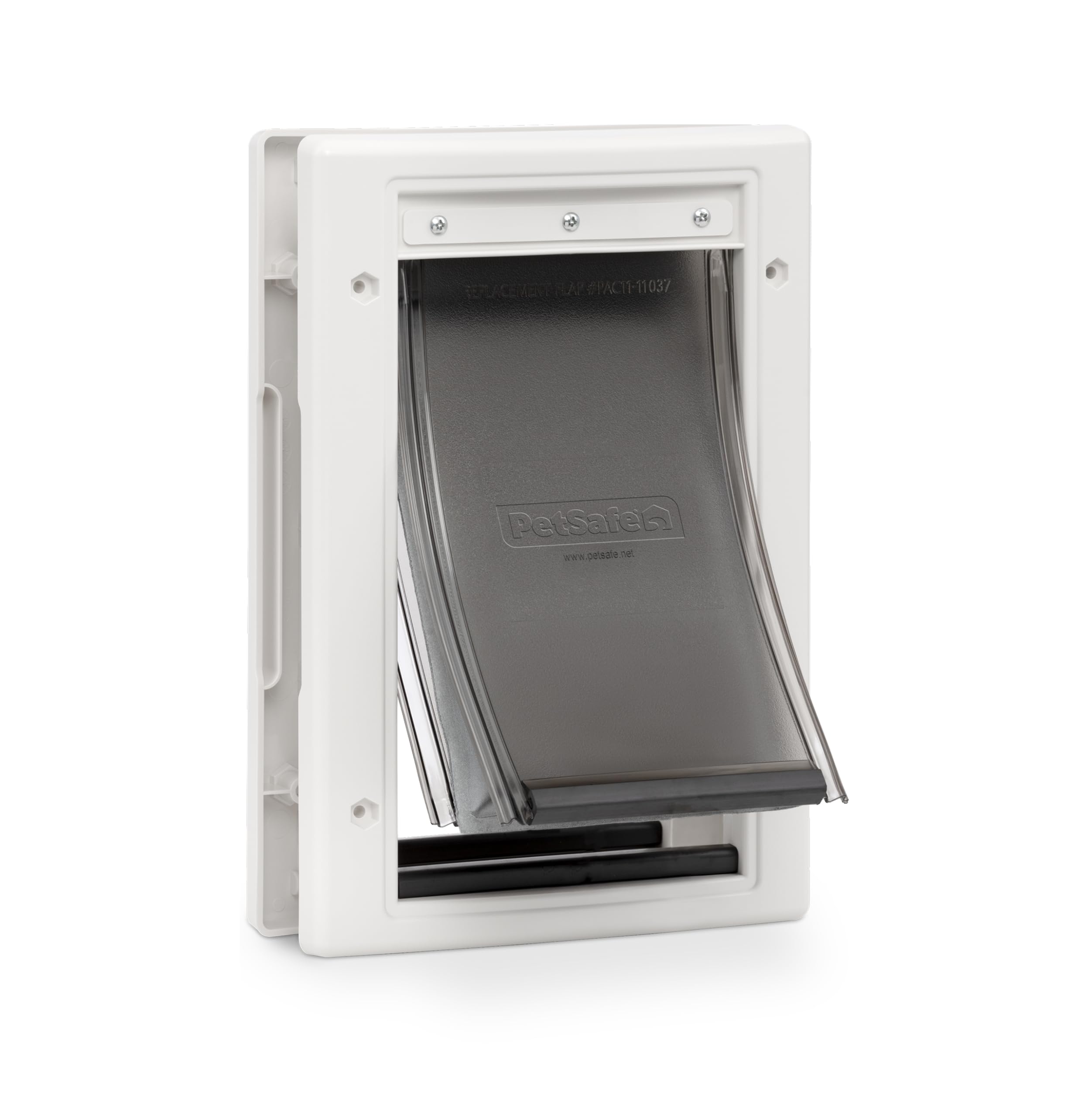 Petsafe puerta exterior para mascotas, instalación rápida y segura.