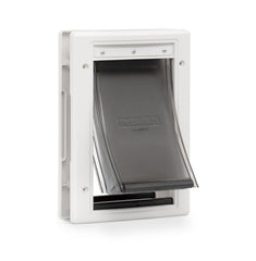 Petsafe puerta exterior para mascotas, instalación rápida y segura.