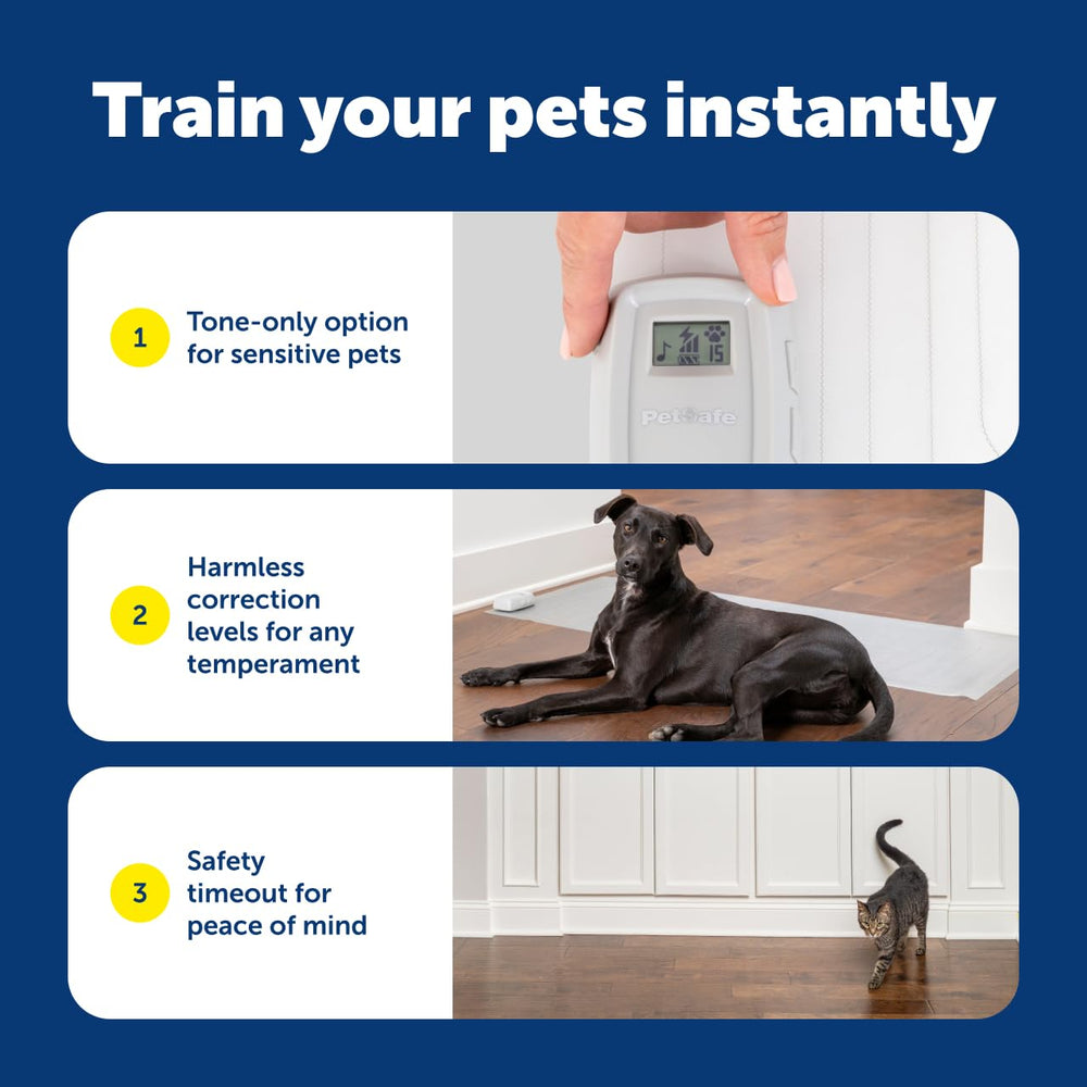 PetSafe ScatMat diseño transparente para colocar en muebles.