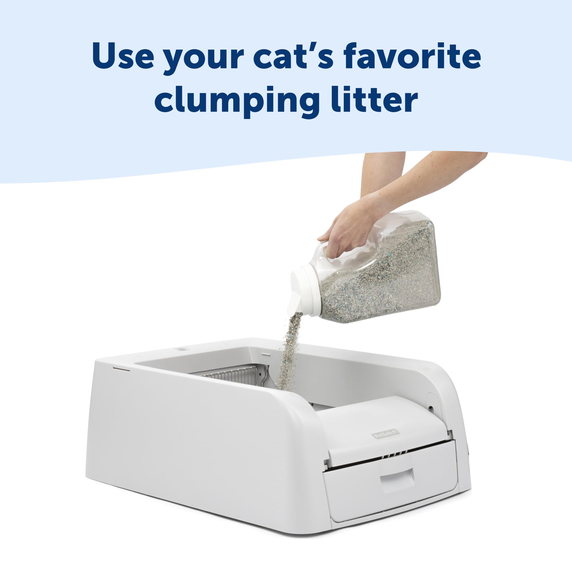 PetSafe ScoopFree, bandeja de residuos con eliminación ordenada.