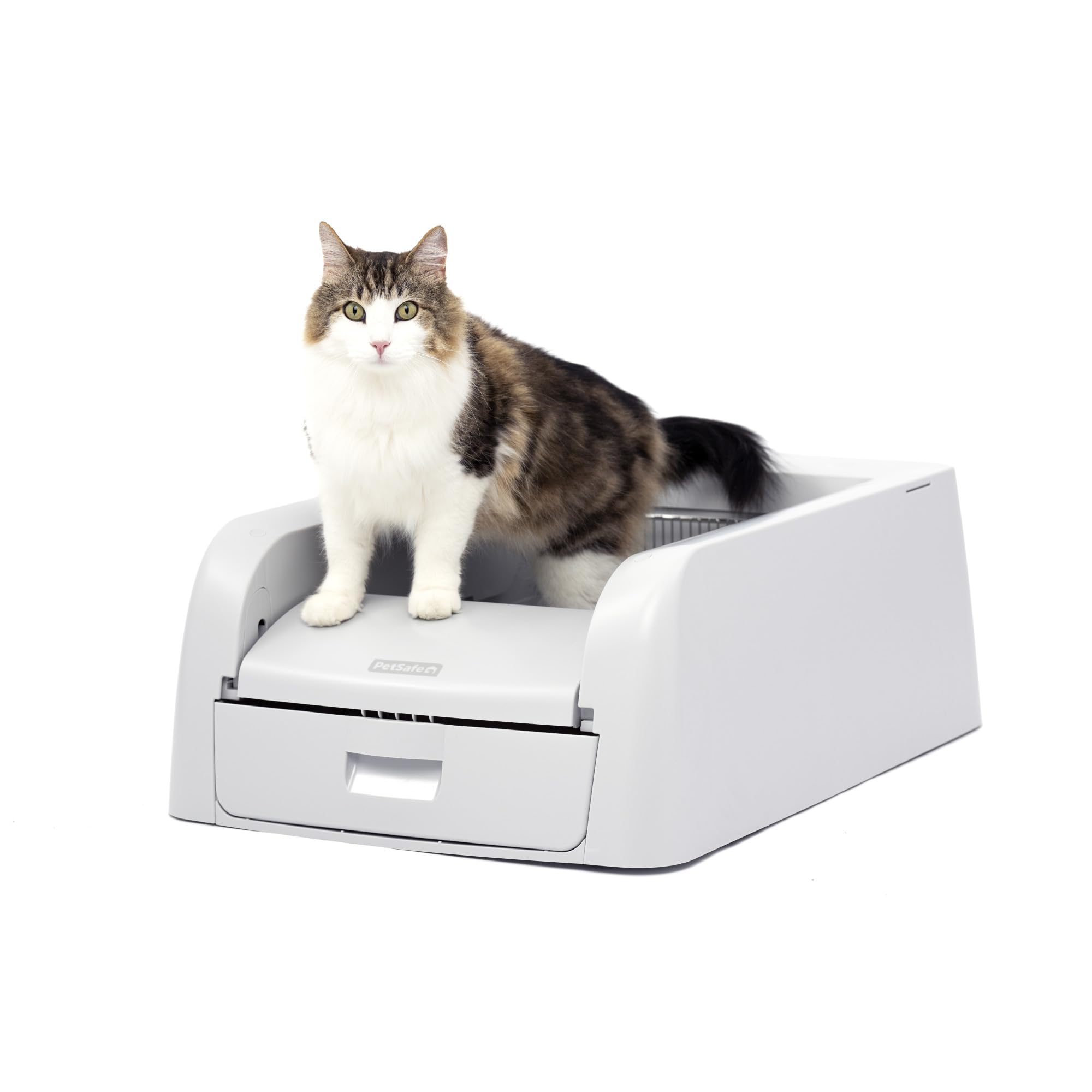 PetSafe ScoopFree, caja de arena automática frontal: limpieza sin esfuerzo y control de olores.