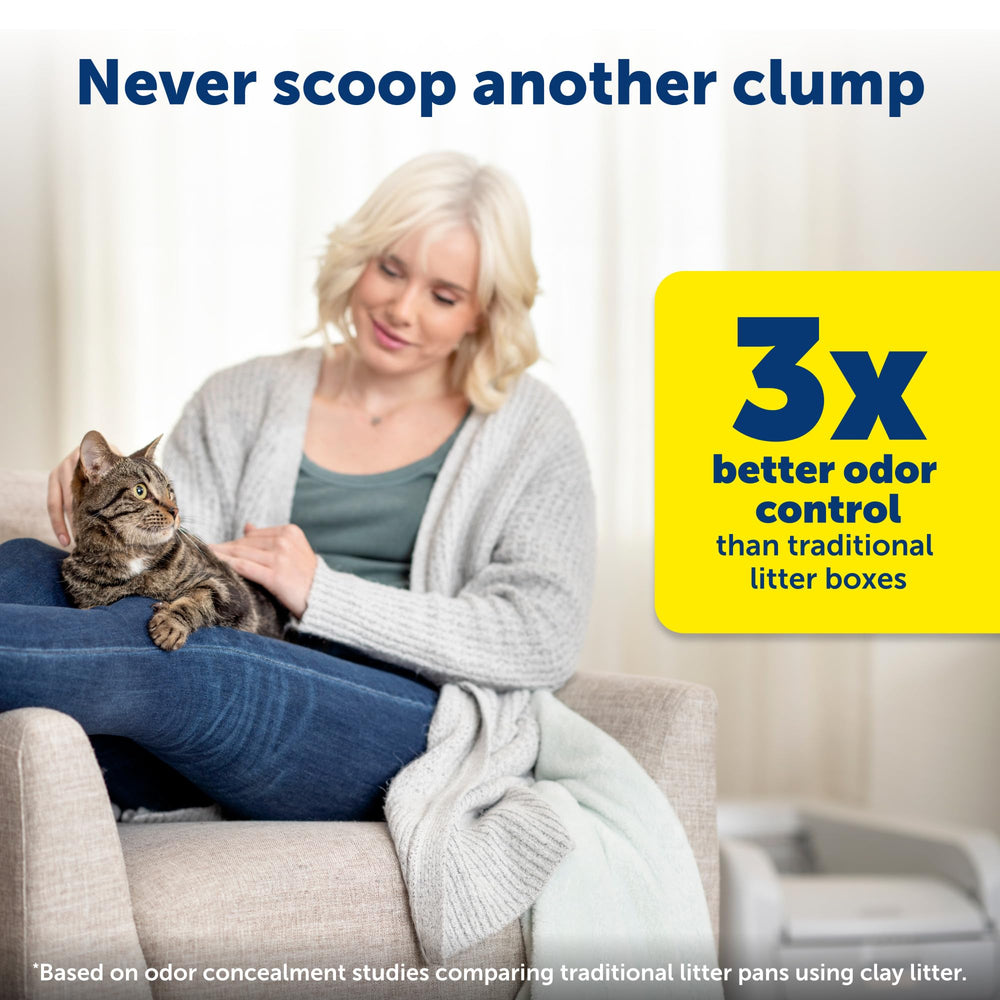 PetSafe ScoopFree, tapa superior: entrada cómoda y menos derrames.