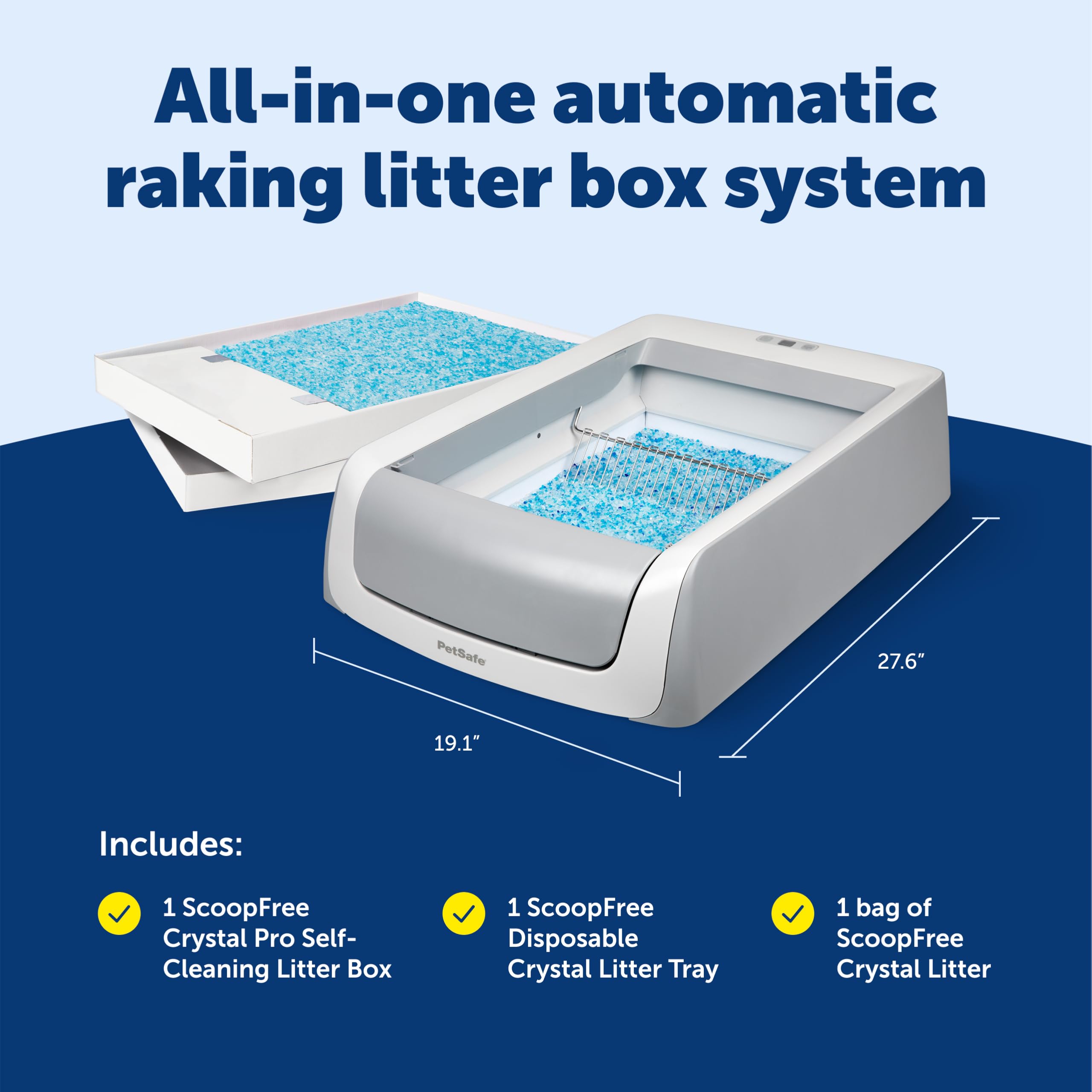PetSafe ScoopSafe Crystal Pro Legacy: cristales absorben líquidos y reducen olores