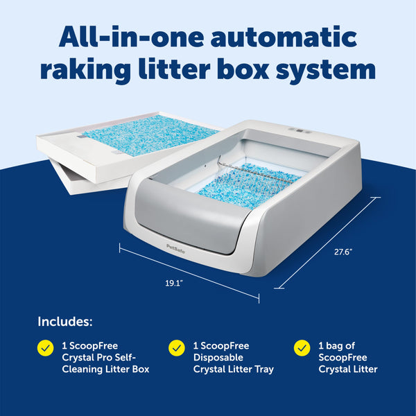 PetSafe ScoopSafe Crystal Pro Legacy: cristales absorben líquidos y reducen olores