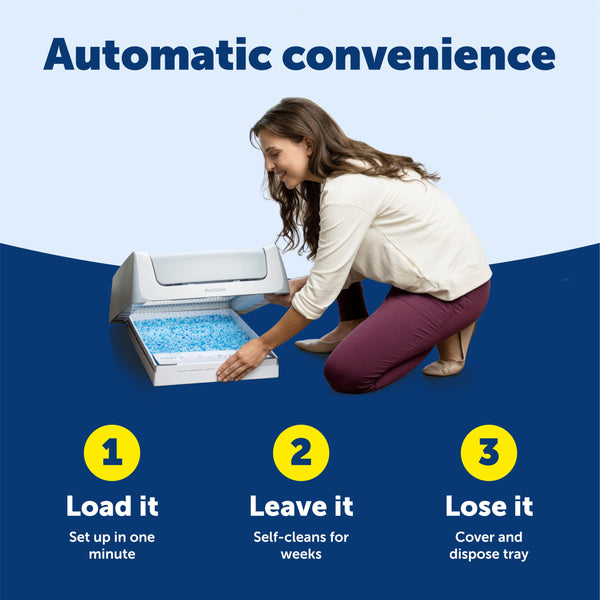 Petsafe ScoopFree Crystal Pro Legacy, contador de salud para vigilar el uso de la caja.