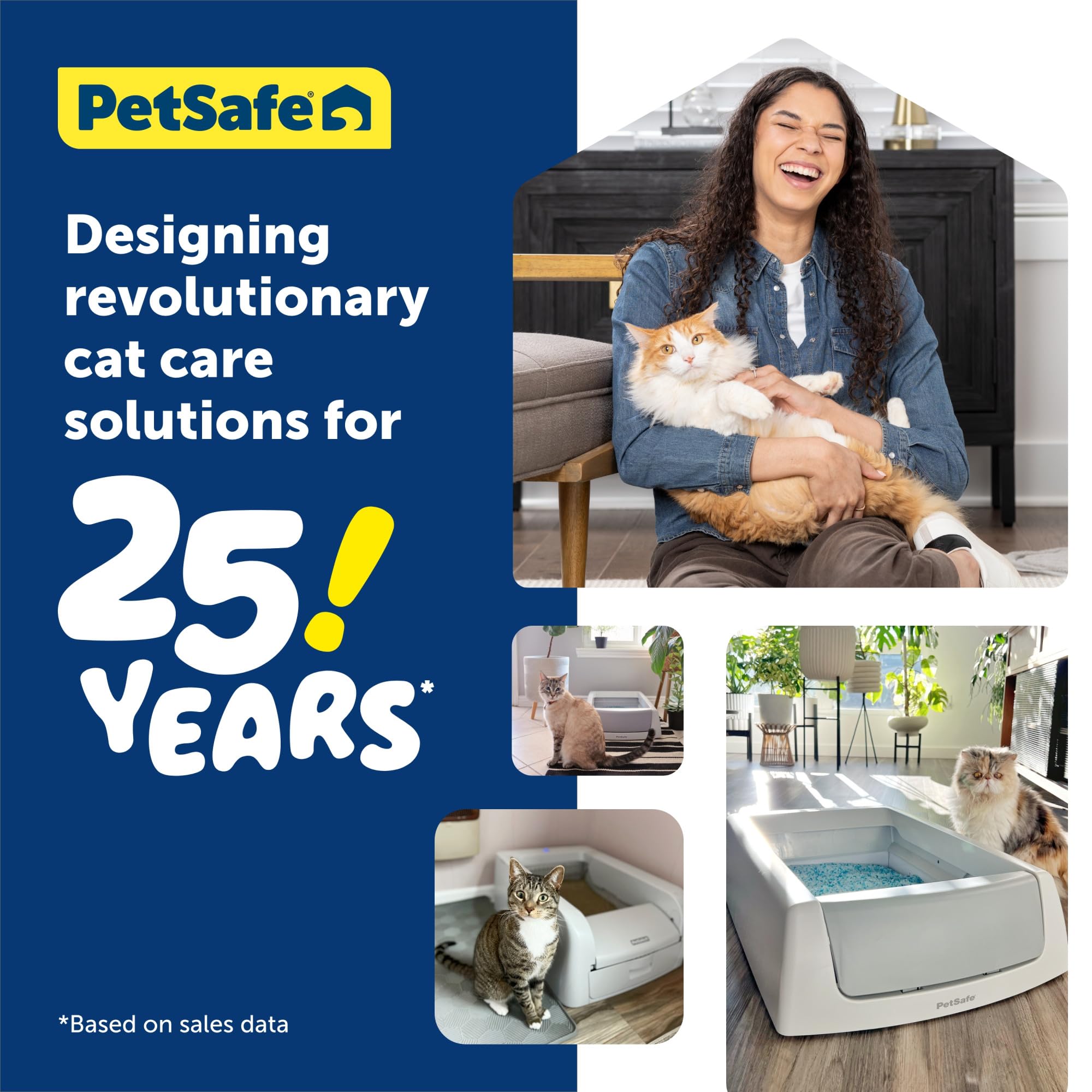PetSafe ScoopFree, diseño espacioso para interiores.