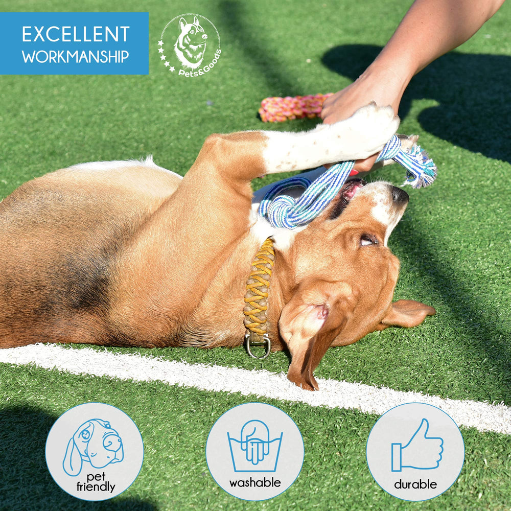 Pets&Goods: juguete-cuerda-para-fetch, diversión al devolver la pelota.