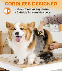 Petsaunter C95 Set: batería de 3 a 4 horas para sesiones largas sin interrupciones.