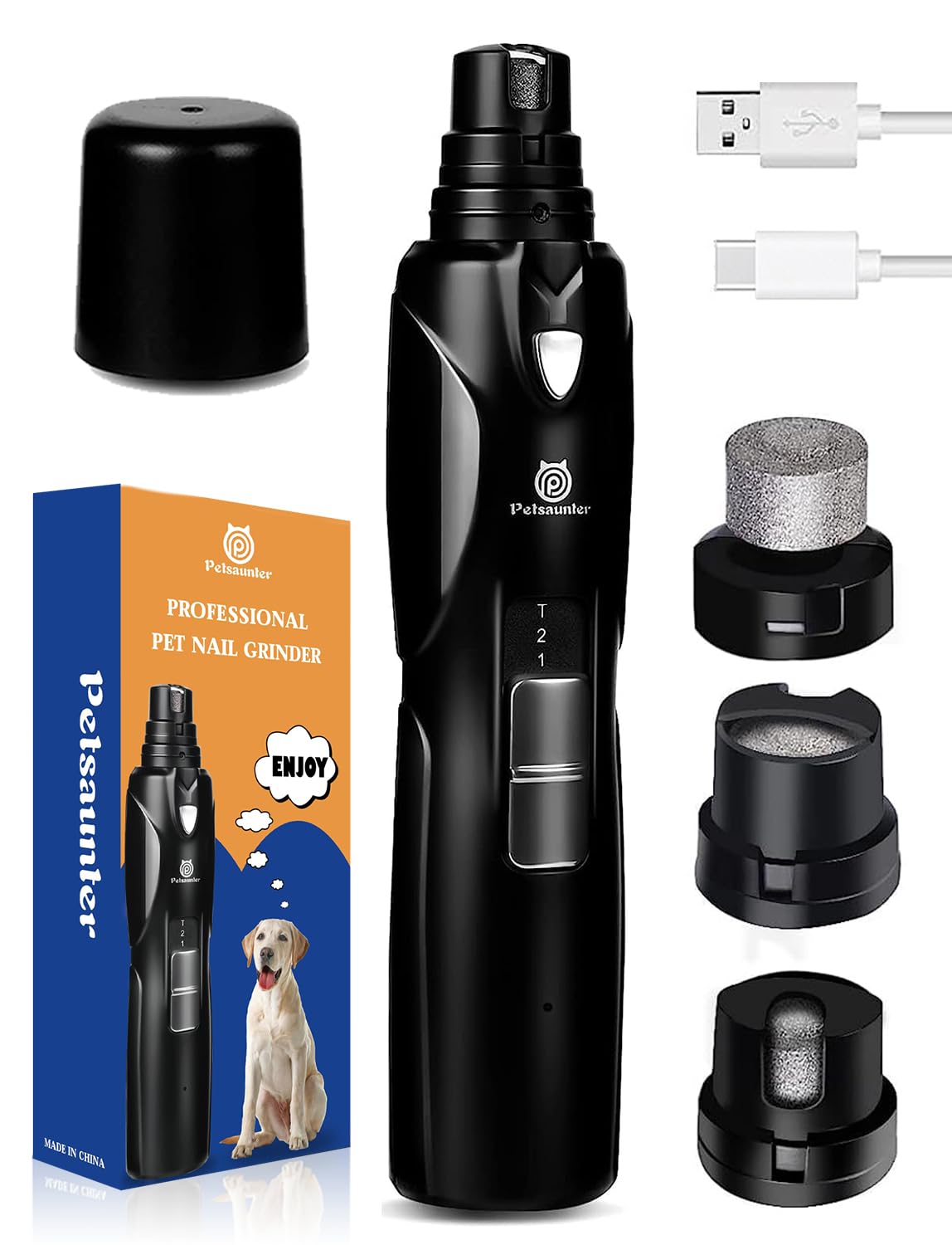 Lima de uñas Petsaunter con luz LED para precisión