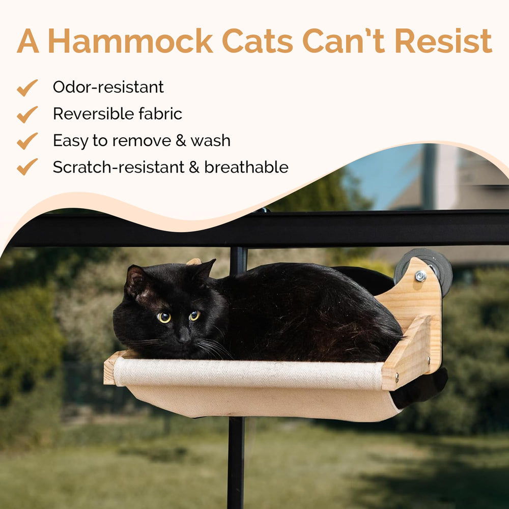 Instalación rápida con herramientas incluidas de Pet Savvy para gato