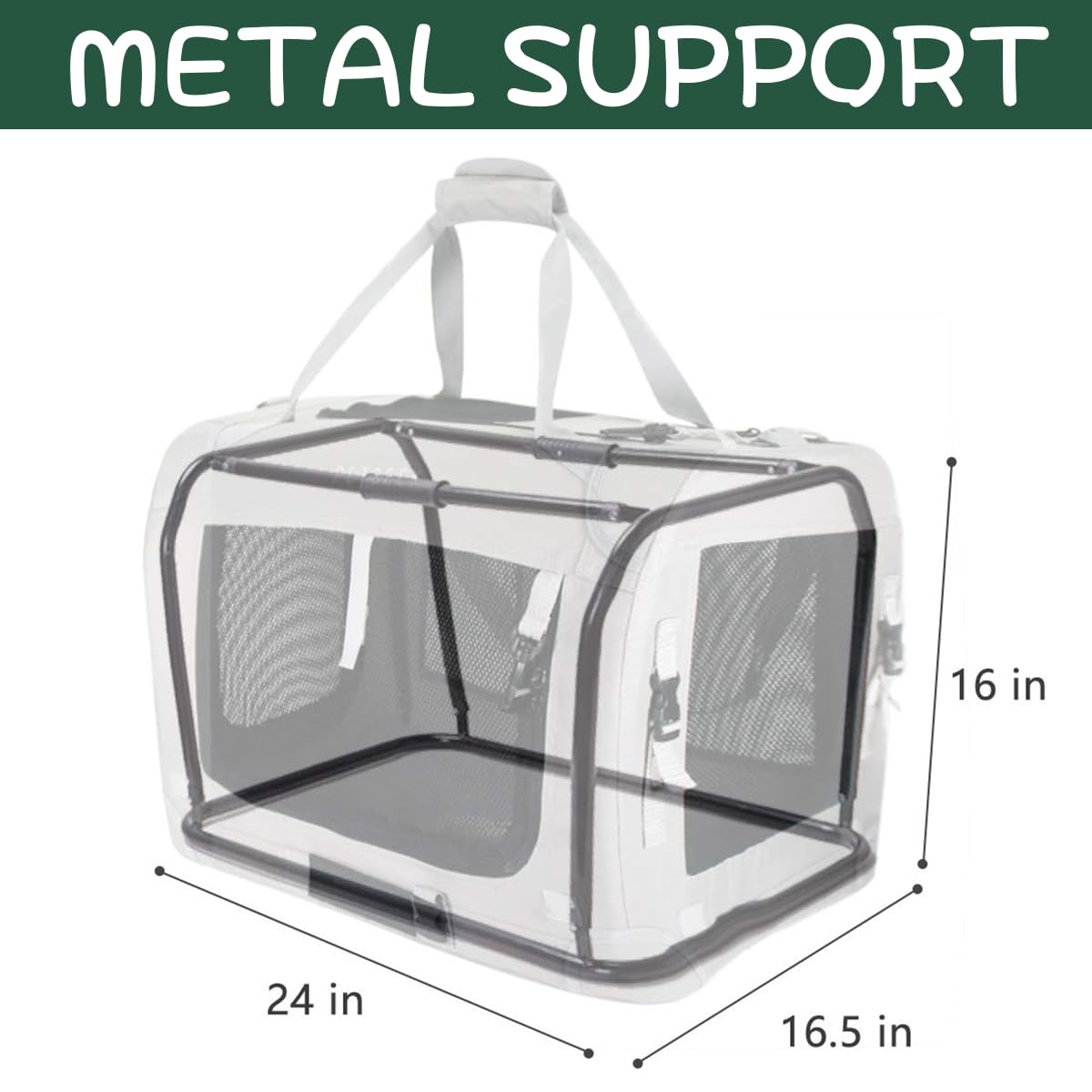 Petseek capacidad para dos gatos, espacio ideal para viaje.