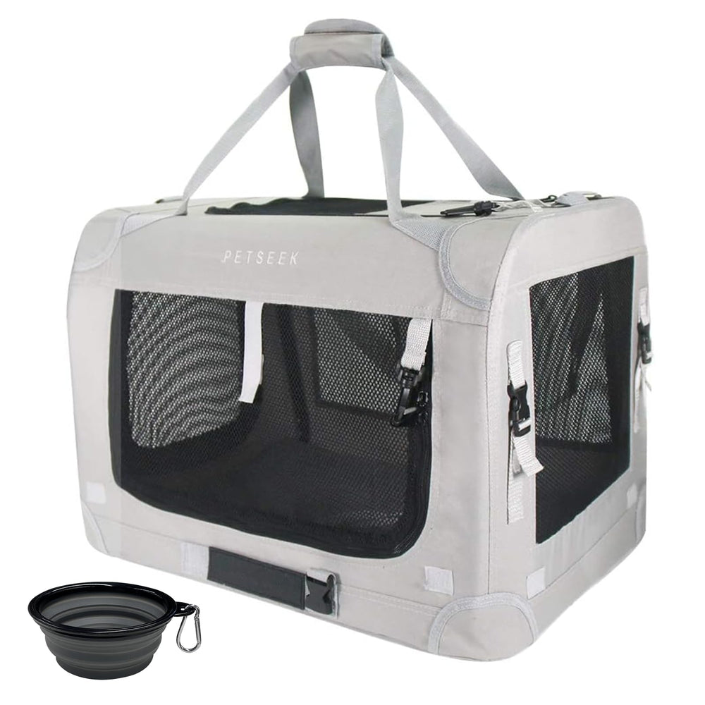 Petseek transportín para gato extra grande, exterior cómodo para viajes