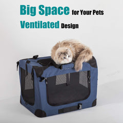 Petseek transportín extragrande para gatos, entrada delantera para carga rápida.