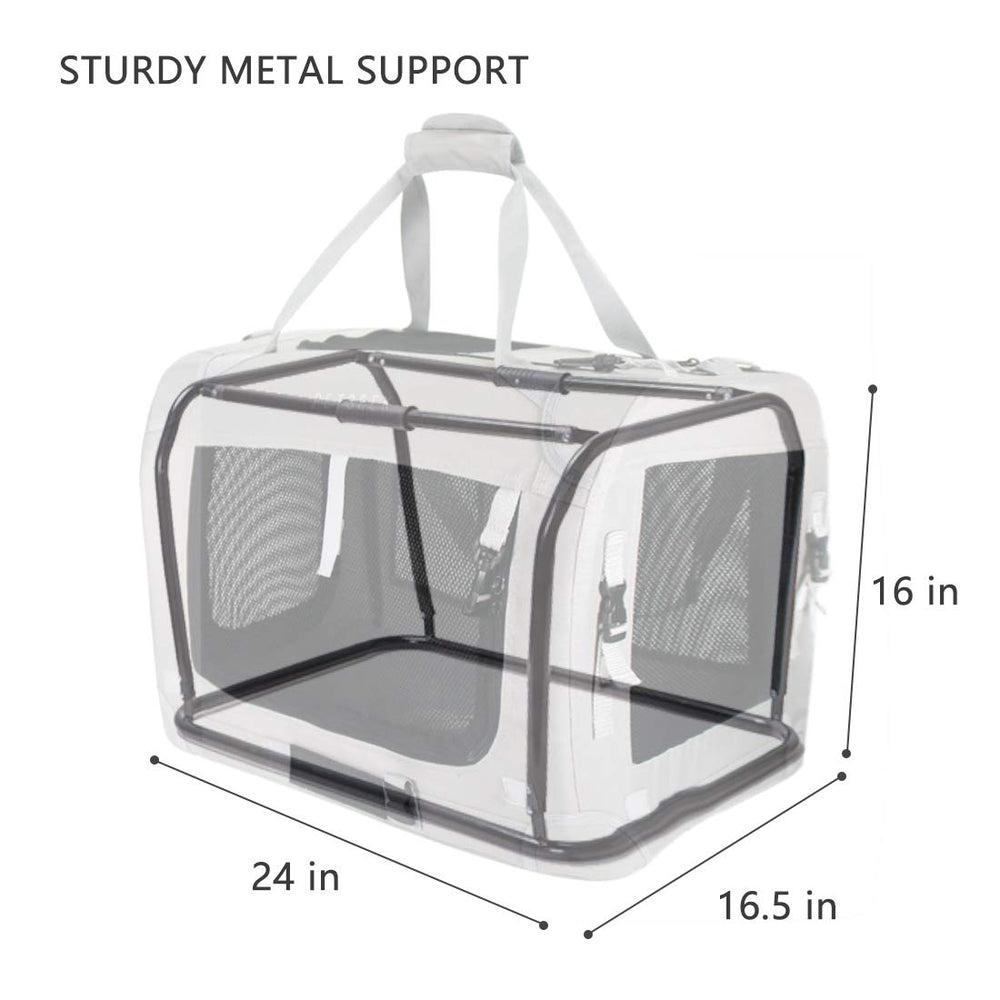 Petseek transportín extragrande con malla para buena ventilación.
