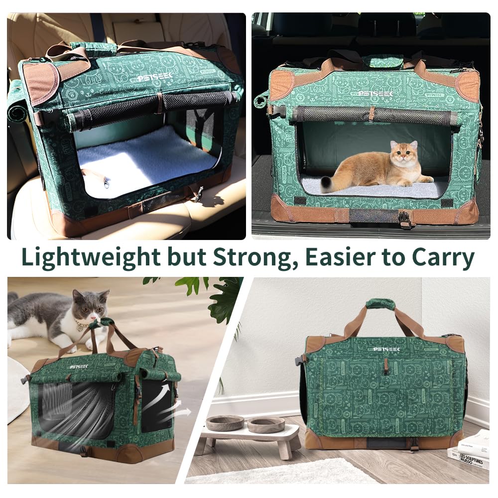 Petseek viaje en coche con sujecion estable para mascotas.