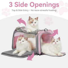 Petsfit acceso de tres vías facilita carga suave de gatos nerviosos.