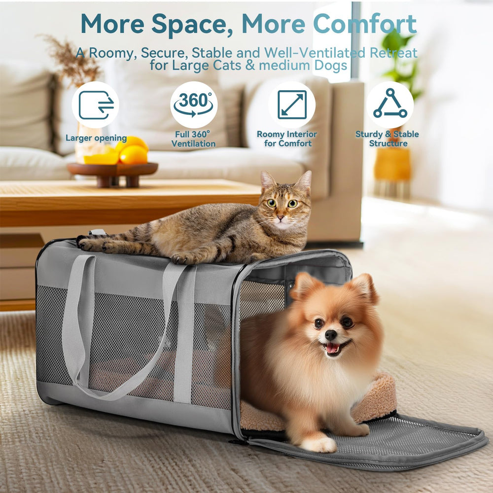 Apertura superior de Petsfit, supervisión rápida durante el viaje
