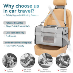 Asiento para coche Petsfit, seguridad adicional para mascotas en trayectos