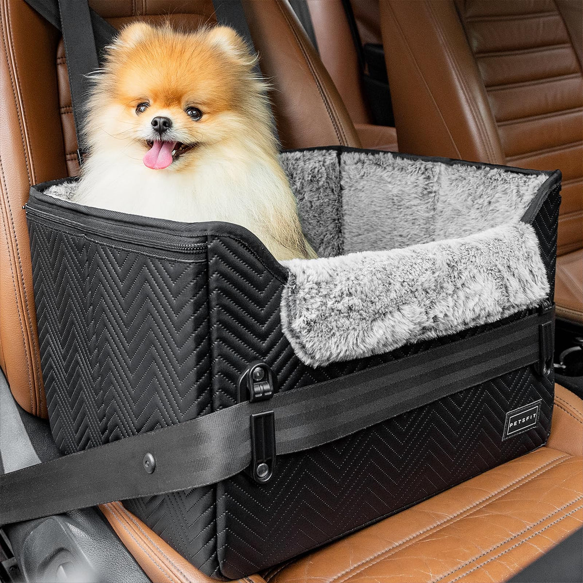 PETSFIT: asiento para perro pequeño con cierres patentados que mejoran la seguridad en el viaje