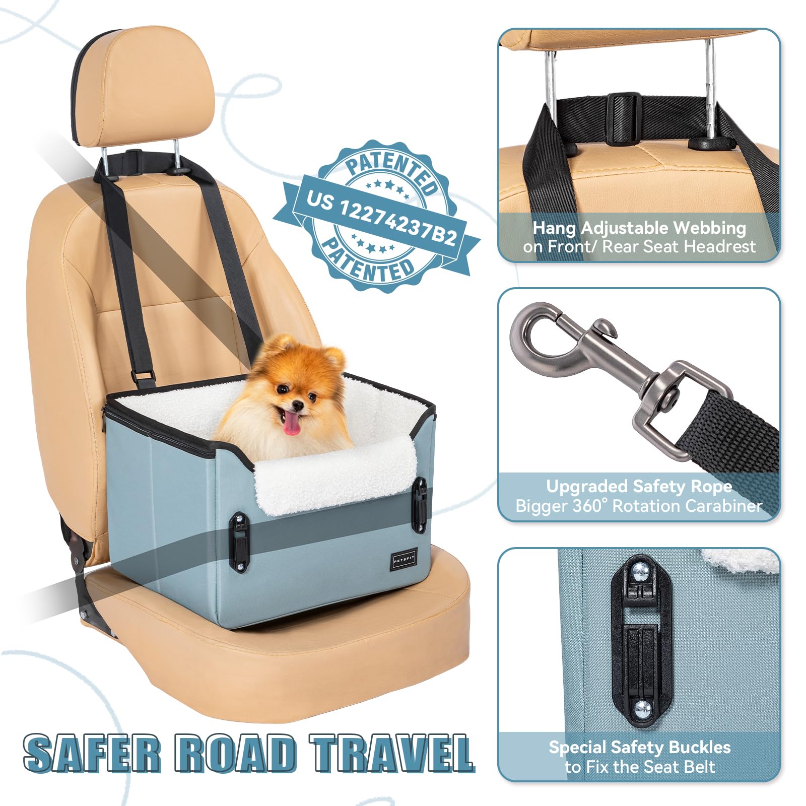 PETSFIT: diseño plegable y ligero para viajar y almacenar fácilmente.