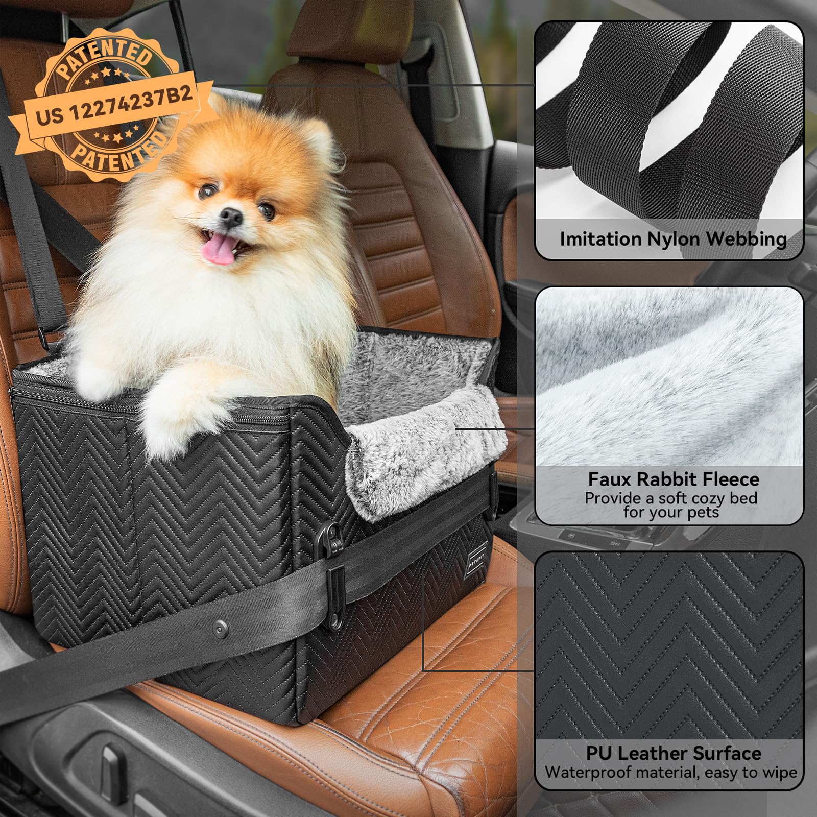 PETSFIT ofrece dos alturas ajustables para mejor vista y comodidad