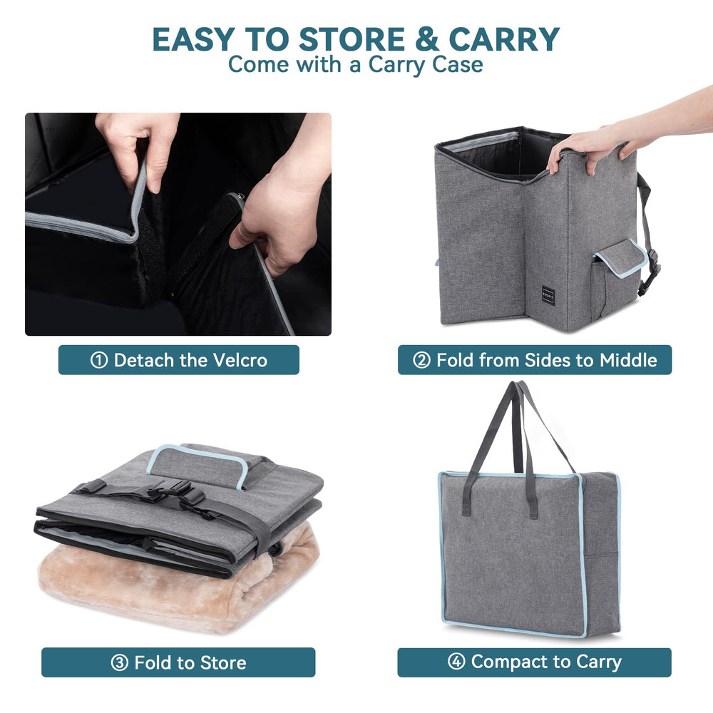 Petsfit asiento plegable para fácil guardado en coche y maletero