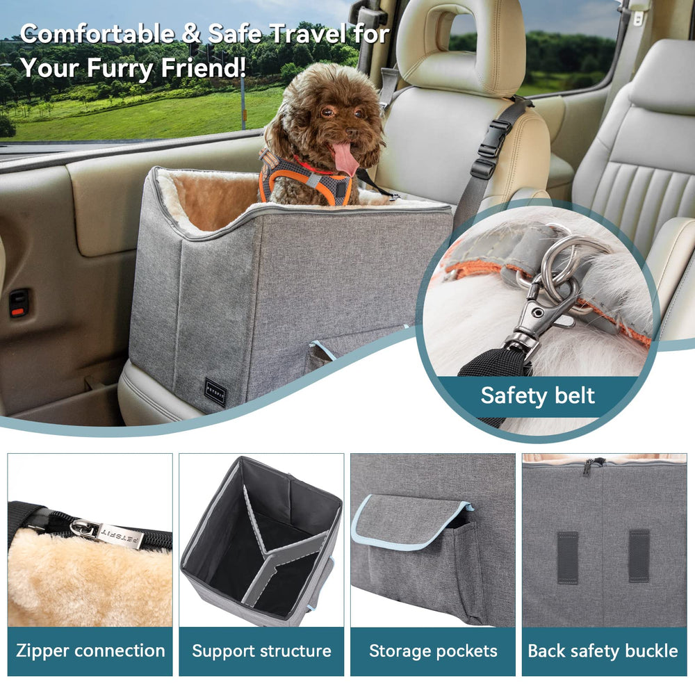 Petsfit asiento con vista a la ventana para perros nerviosos durante trayectos