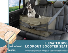 Petsfit asiento para perro mediano hasta 25 kg, perfecto para viajes confiables.