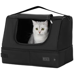 PETSFIT bandeja portátil para gato abierta, opción cómoda y privada.