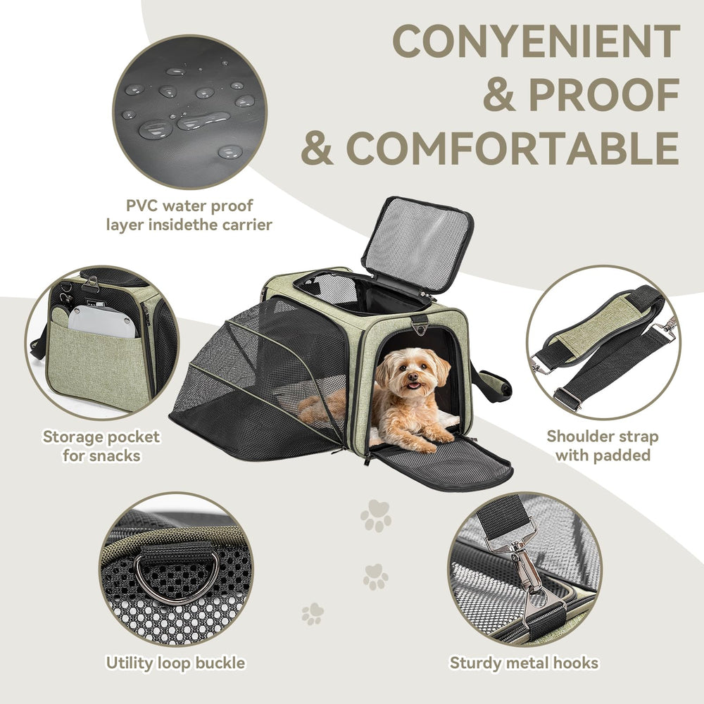 Bolsillo lateral Petsfit para accesorios y documentos.